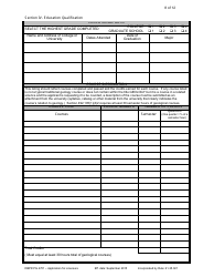 Form DBPR PG4701 Application for Licensure - Board of Professional Geologists - Florida, Page 8