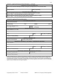 Form DBPR LA4 Application for Licensure: Certificate of Temporary Authorization or Registration - Florida, Page 3