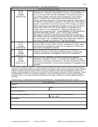 Form DBPR LA4 Application for Licensure: Certificate of Temporary Authorization or Registration - Florida, Page 5