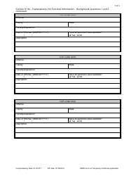 Form DBPR LA4 Application for Licensure: Certificate of Temporary Authorization or Registration - Florida, Page 6