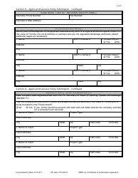 Form DBPR LA2 &quot;Application for Licensure of a Business Entity: Certificate of Authorization&quot; - Florida, Page 3
