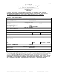 Form DBPR VM6 Application to Reinstate Null and Void License - Florida, Page 2