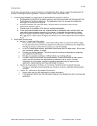 Form DBPR VM6 Application to Reinstate Null and Void License - Florida, Page 4