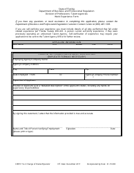 Form DBPR TA-2 &quot;Application for Change of Owner or Operator&quot; - Florida, Page 11