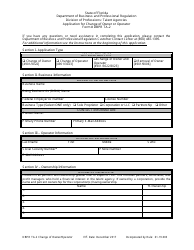 Form DBPR TA-2 &quot;Application for Change of Owner or Operator&quot; - Florida, Page 4