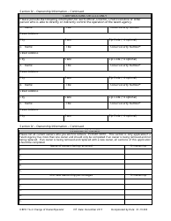 Form DBPR TA-2 &quot;Application for Change of Owner or Operator&quot; - Florida, Page 5