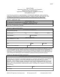 Form DBPR PG4707 Application for Reexamination for Geologist in Training - Board of Professional Geologists - Florida, Page 2