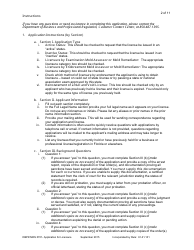 Form DBPR MRS0701 Application for Licensure - Florida, Page 2