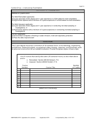 Form DBPR MRS0701 &quot;Application for Licensure&quot; - Florida, Page 8