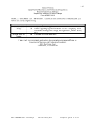 Form DBPR VM9 &quot;Request for Address or Name Change&quot; - Florida