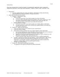 Form DBPR VM9 &quot;Request for Address or Name Change&quot; - Florida, Page 3