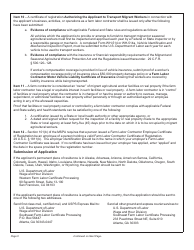 Form WH-530 &quot;Application for a Farm Labor Contractor or Farm Labor Contractor Employee&quot;, Page 6