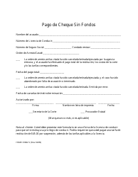Document preview: Formulario HSMV72862 S Pago De Cheque Sin Fondos - Florida (Puerto Rican Spanish)