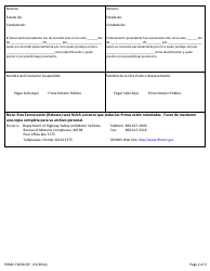 Formulario HSMV-74036SP Acuerdo De Exoneracion Y Nota De Pagos Mensuales - Florida (Spanish), Page 2