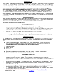 Form HSMV83039 Application for Disabled Person Parking Permit - Florida, Page 2