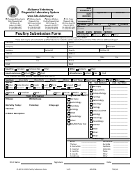 Form CF.ACC.8.2 &quot;Poultry Submission Form&quot; - Alabama