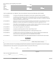 Form SL &quot;Application for Original License&quot; - Alabama, Page 3
