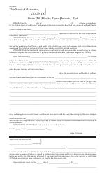 Document preview: Form ADV: LD-33 Tax Deed Issued by County, for County Use Only - Alabama