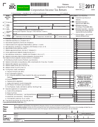 Form 20C Corporation Income Tax Return - Alabama