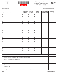 Document preview: Form 41 Schedule D Profit or Loss From Sales of Assets - Alabama