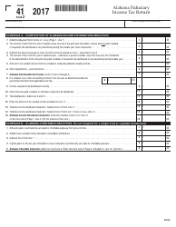 Form 41 Fiduciary Income Tax Return - Alabama, Page 2