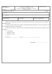 Document preview: Form ARAP-2 Letter of Transmittal of Notice of Appeal to Appellate Clerk by Trial Clerk - Alabama