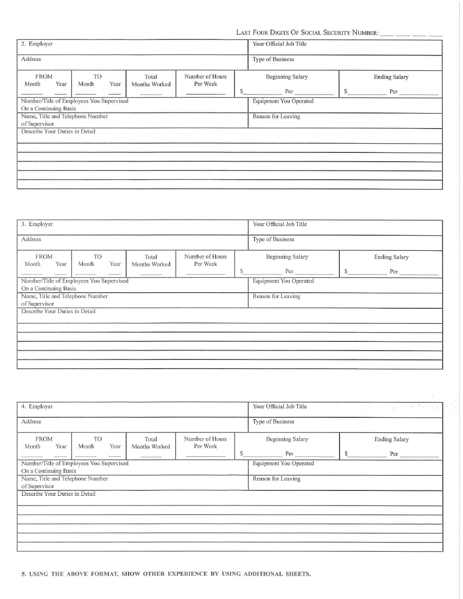 Form 3 Application for Examination - Alabama, Page 3