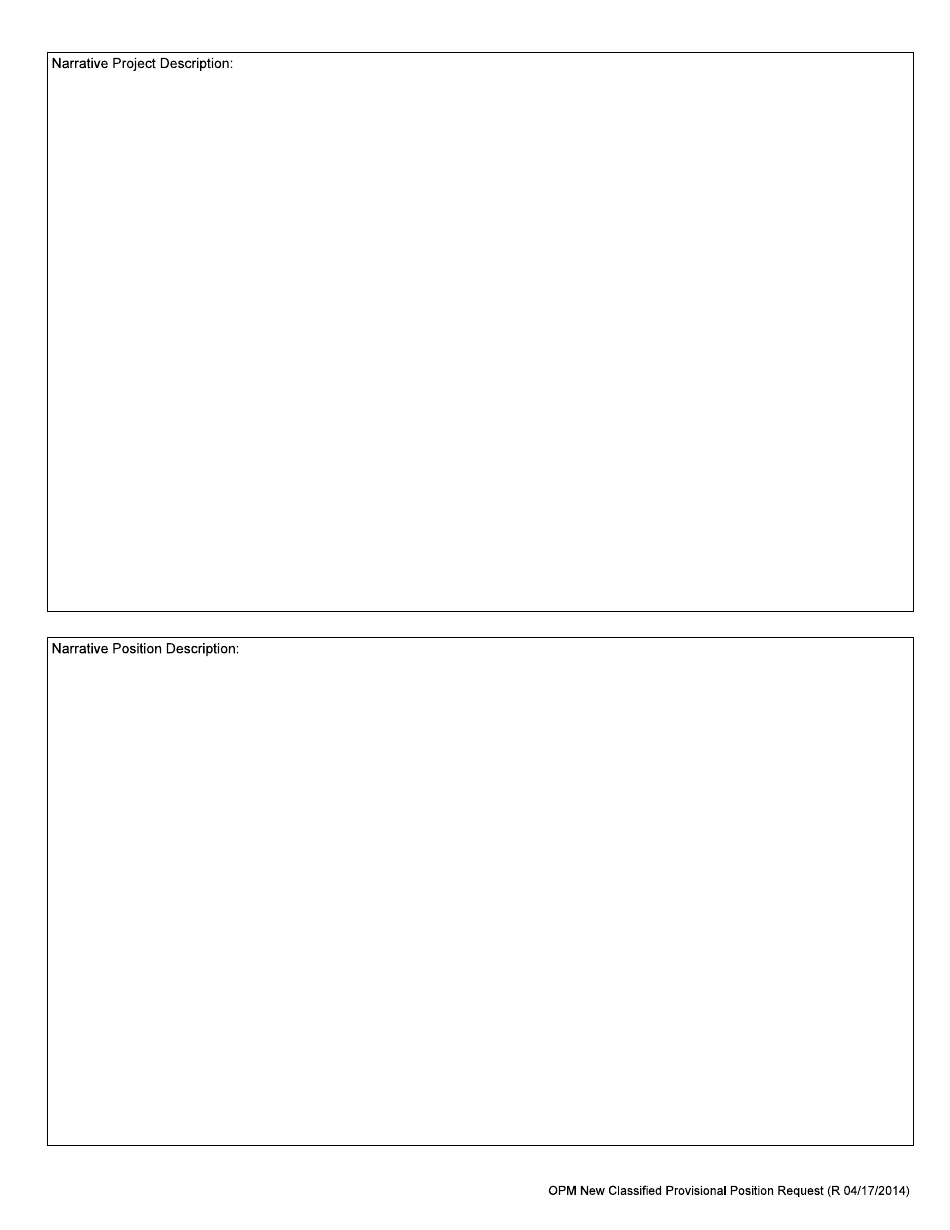 New Classified Provisional Position Request - Arkansas, Page 2