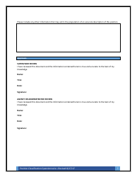 Position Classification Questionnaire Form - Arkansas, Page 7