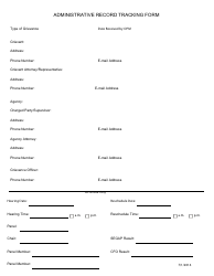 Arkansas Administrative Record Tracking Form - Fill Out, Sign Online ...