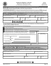 USCIS Form I-9 Employment Eligibility Verification