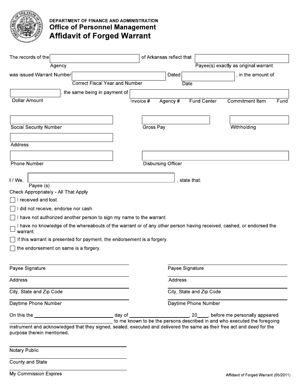 arkansas-affidavit-of-forged-warrant-fill-out-sign-online-and