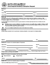 Document preview: Direct Deposit Hardship Exemption Request - Arkansas