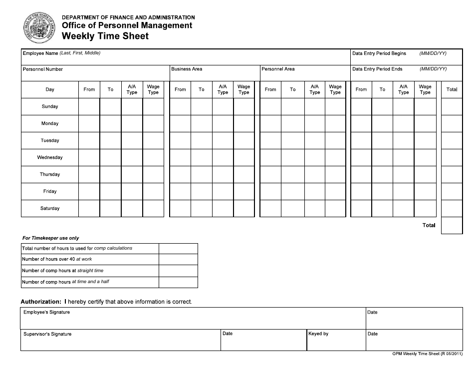 Timesheet Template Download Printable Pdf Templateroller Images