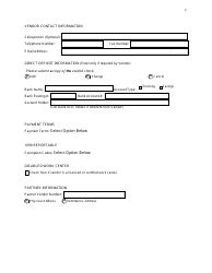 Form OSPV100 &quot;Vendor Maintenance Request&quot; - Arkansas, Page 2