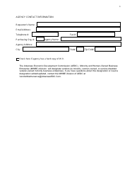 Form OSPV100 &quot;Vendor Maintenance Request&quot; - Arkansas, Page 3