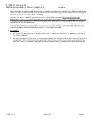 Form TGS-1 Technical and General Services Contract - Arkansas, Page 4