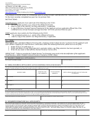 Document preview: Affidavit of Income - California