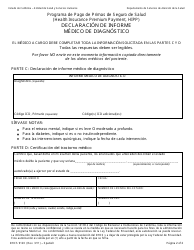 Formulario DHCS9120 Declaracion De Informe - Medico De Diagnostico - California (Spanish), Page 2