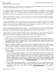 Form DHCS6210 Medi-Cal Physician Application/Agreement - California, Page 4