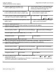 Form DHCS6210 Medi-Cal Physician Application/Agreement - California, Page 9