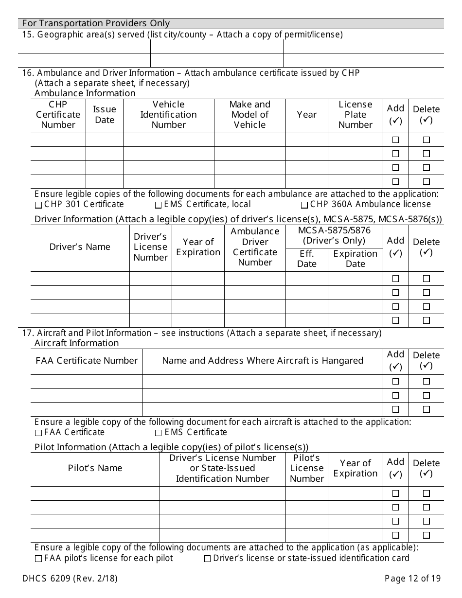 Form DHCS6209 Medi-Cal Supplemental Changes - California, Page 14