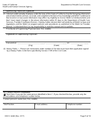 Form DHCS6248 Medi-Cal Non-physician Medical Practitioner and Licensed Midwife Application - California, Page 11