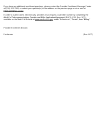 Form DHCS6248 Medi-Cal Non-physician Medical Practitioner and Licensed Midwife Application - California, Page 2