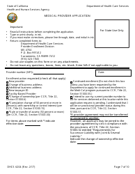 Form DHCS6204 Medi-Cal Provider Application - California, Page 9