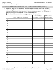 Form DHCS6207 Medi-Cal Disclosure Statement - California, Page 11