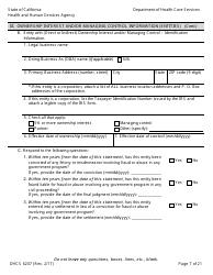 Form DHCS6207 Medi-Cal Disclosure Statement - California, Page 12