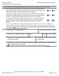 Form DHCS6207 Medi-Cal Disclosure Statement - California, Page 18