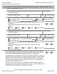 Form DHCS6207 Medi-Cal Disclosure Statement - California, Page 20