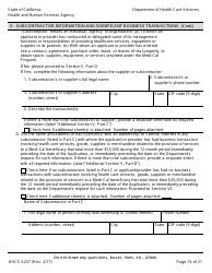 Form DHCS6207 Medi-Cal Disclosure Statement - California, Page 21